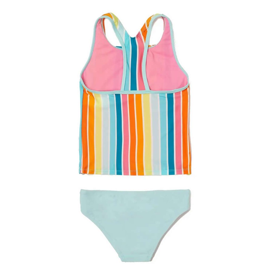 Kids * | Speedo Printed Racerback Tankini Set