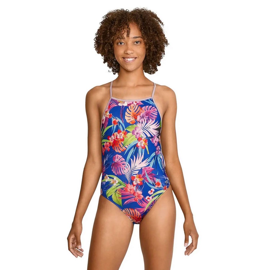 Womens * | Speedo The One Printed One Piece Tropical Trance