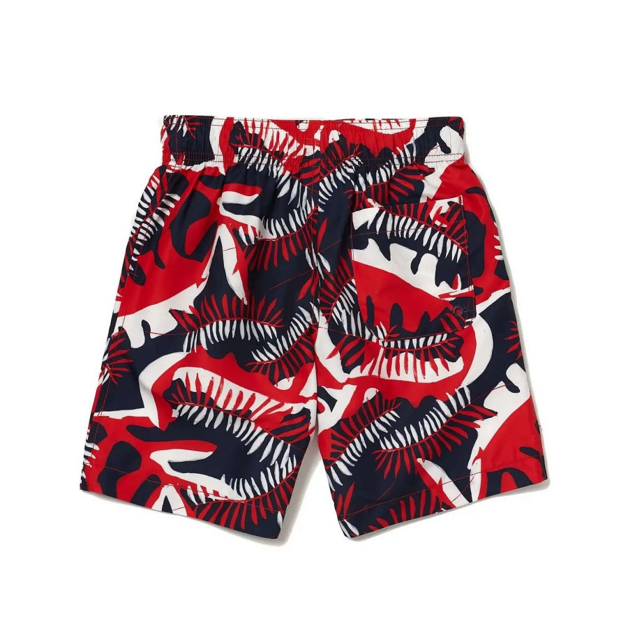 Kids * | Speedo Printed Redondo Volley 15 Red/Navy