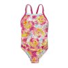 Kids * | Speedo Printed Propel Back One Piece Pink/Orange