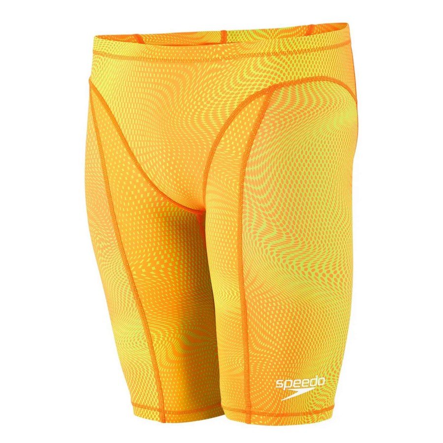 Mens * | Speedo Vanquisher Jammer Printed Hyper Orange