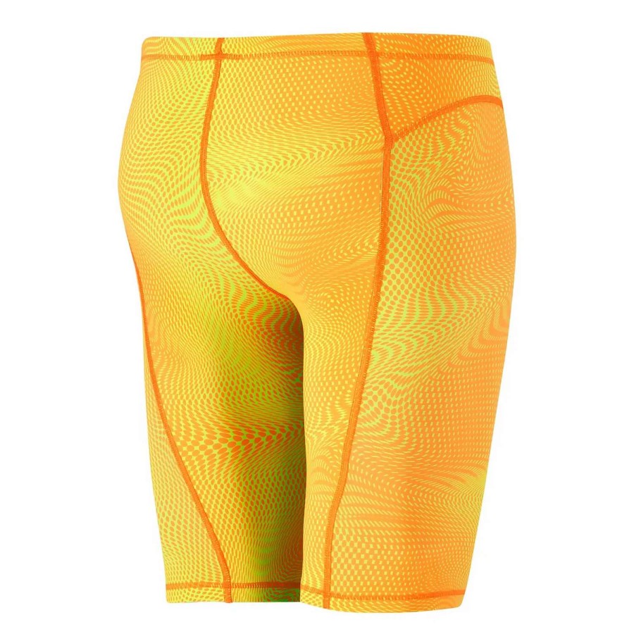 Mens * | Speedo Vanquisher Jammer Printed Hyper Orange