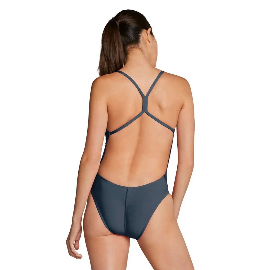 Womens * | Speedo Solid The One Back One Piece Moonlit Ocean Blue