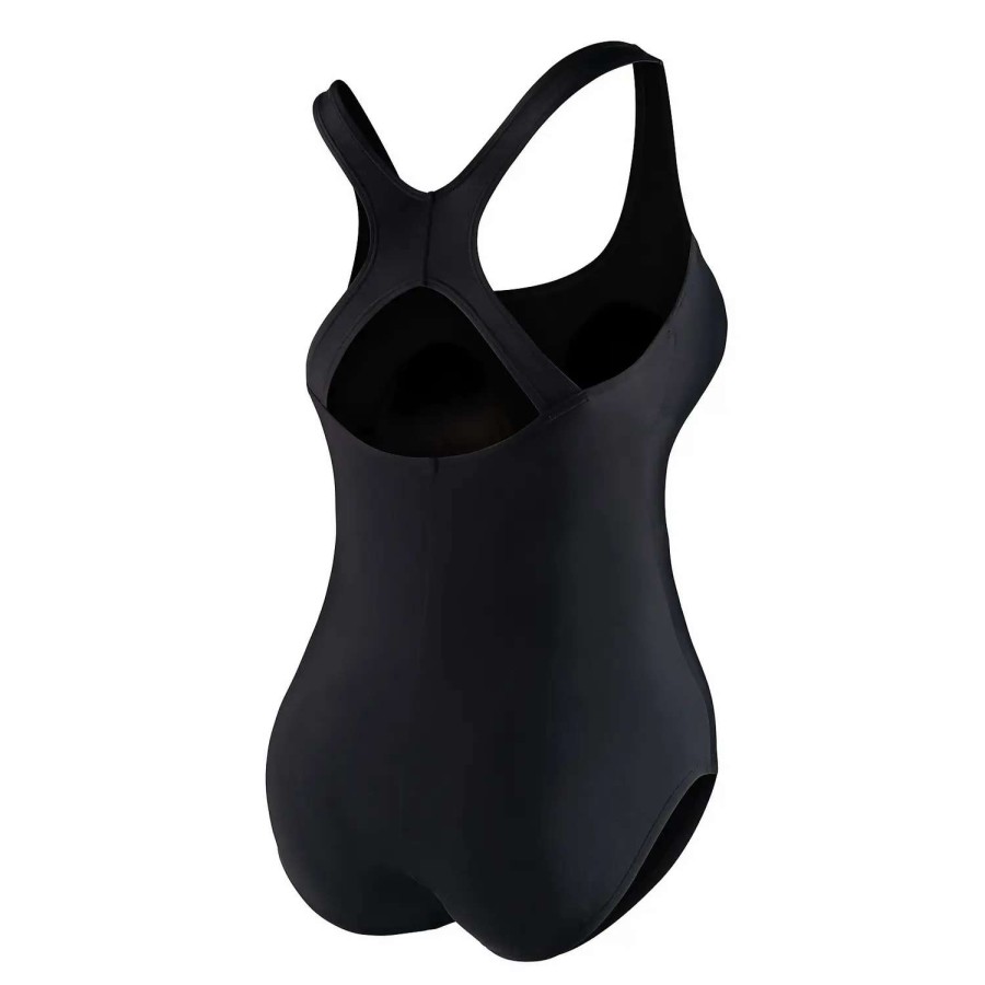 Womens * | Speedo Solid Moderate Ultraback Plus Size (20-24) Powerflex Black