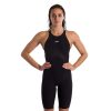 Womens * | Speedo Fastskin Lzr Pure Valor Open Back Kneeskin Black