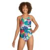 Womens * | Speedo Printed Tie Back One Piece Summer Scenic