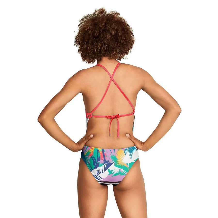 Womens * | Speedo Printed Tie Back One Piece Summer Scenic